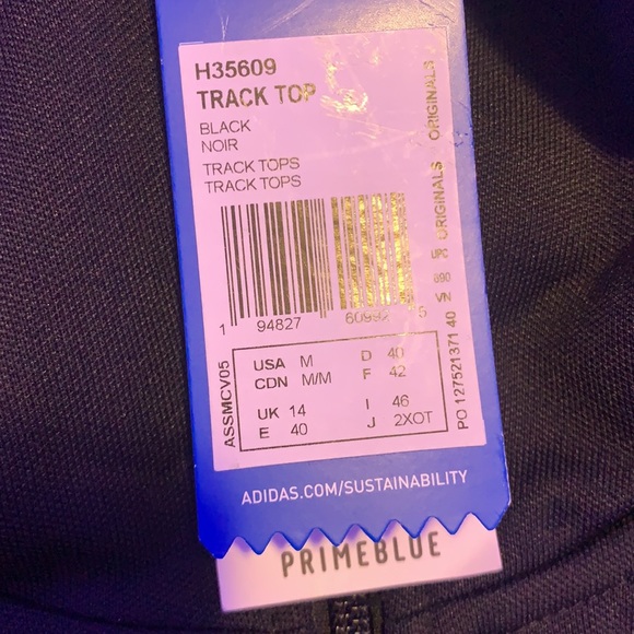 Brand New Adidas PRIMEGREEN 3-Stripe Tracksuit Top - Picture 5 of 7